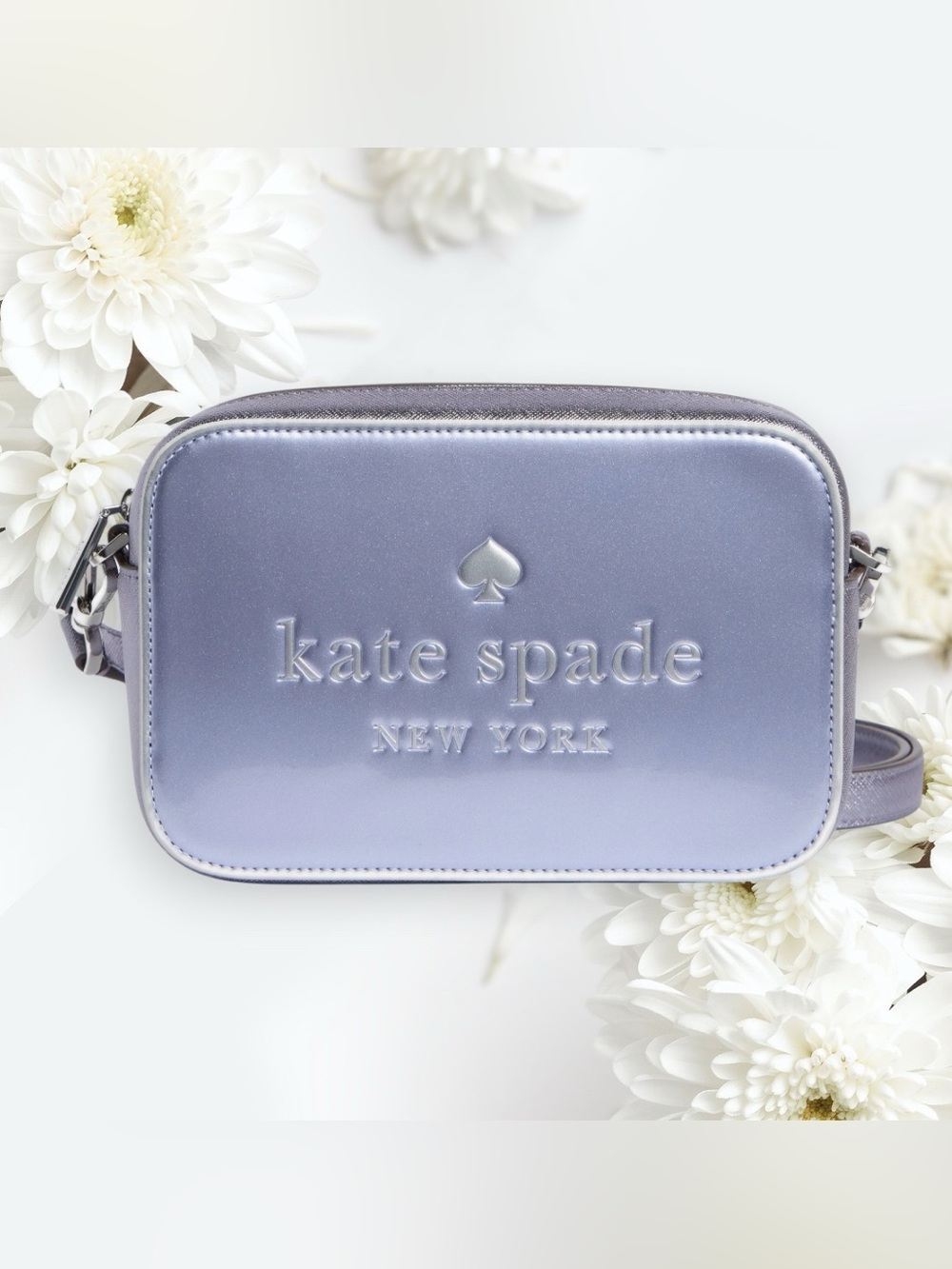 kate spade Lavender Metallic Crossbody Bag